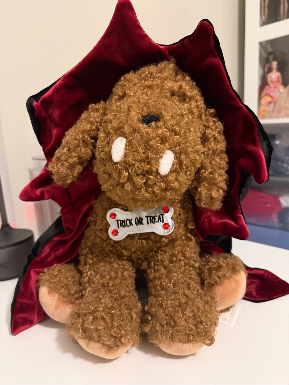 Pottery Barn Dante Dracula Dog Pillow. Cute